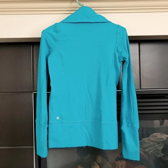 Lululemon Full Zip teal Jacket Size 2 - Picture 3 of 10